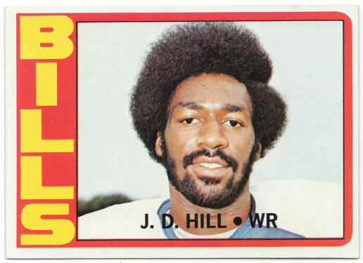 1972 Topps Football #188 J D Hill Rookie Card