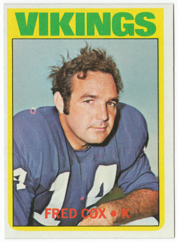 1972 Topps Football #194 Fred Cox