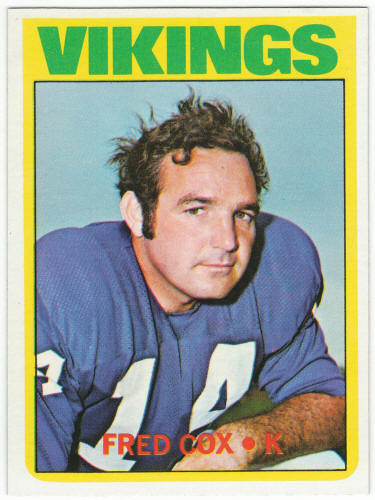1972 Topps Football #194 Fred Cox
