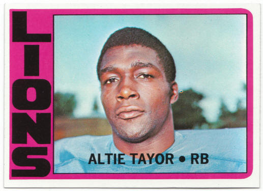 1972 Topps Football #199 Altie Taylor UER