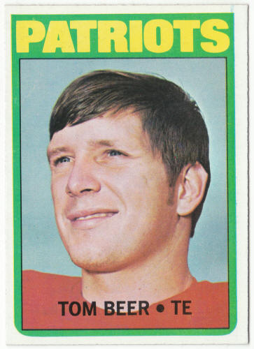 1972 Topps Football #203 Tom Beer