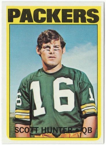 1972 Topps Football #206 Scott Hunter Rookie Card