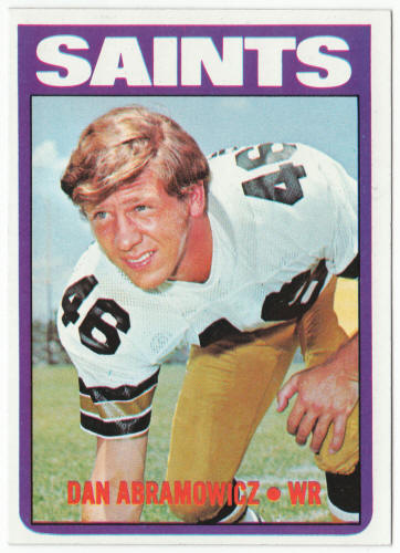 1972 Topps Football #213 Dan Abramowicz