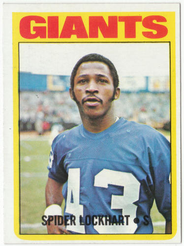 1972 Topps Football #233 Spider Lockhart