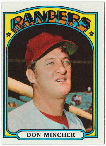 1972 Topps Baseball #242 Don Mincher