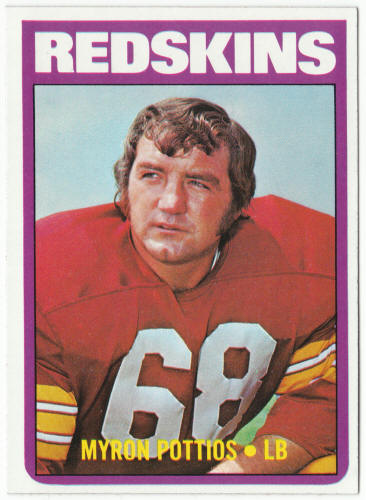 1972 Topps Football #243 Myron Pottios