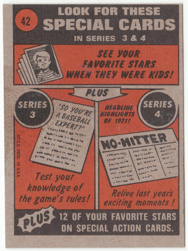 1972 Topps Baseball #42 Tommy Davis In Action