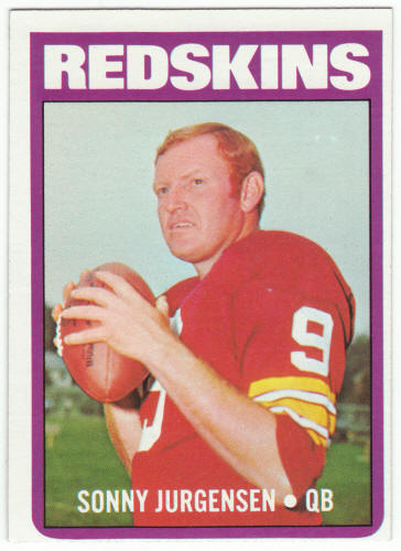 1972 Topps Football #195 Sonny Jurgensen