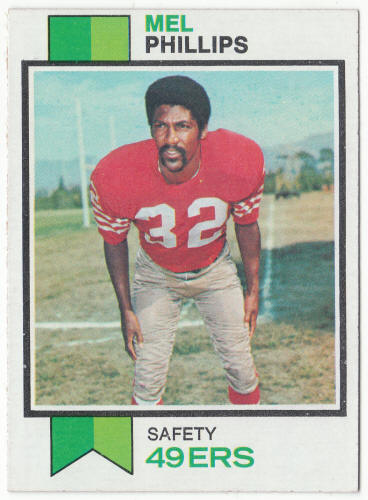 1973 Topps Football #122 Mel Phillips Rookie Card