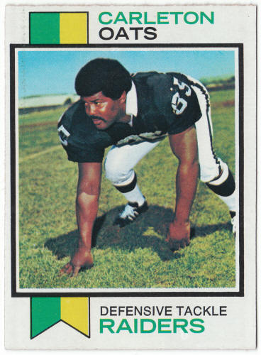 1973 Topps Football #127 Carleton Oats Rookie Card