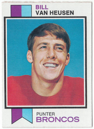 1973 Topps Football #128 Bill Van Heusen