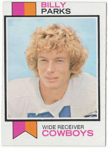 1973 Topps Football #131 Billy Parks Rookie Card