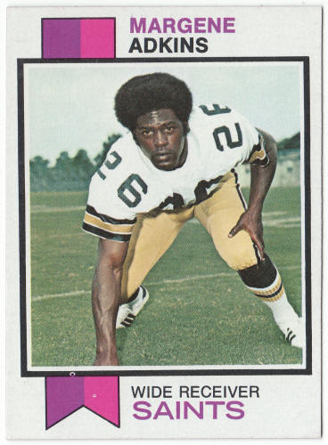 1973 Topps Football #161 Margene Adkins Rookie Card