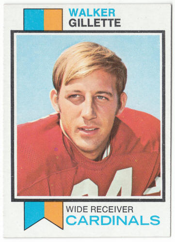 1973 Topps Football #17 Walker Gillette Rookie Card