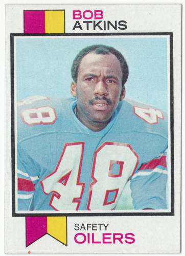1973 Topps Football #18 Bob Atkins Rookie Card