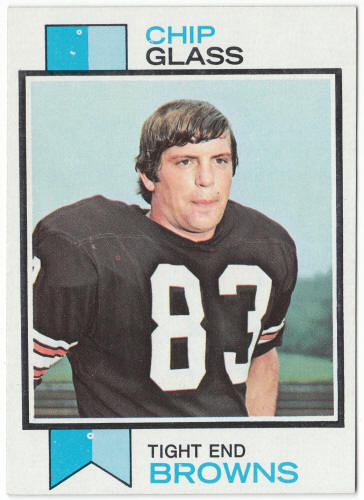 1973 Topps Football #203 Chip Glass Rookie Card