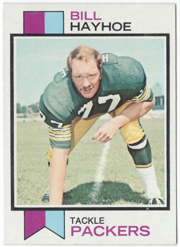 1973 Topps Football #208 Bill Hayhoe Rookie Card