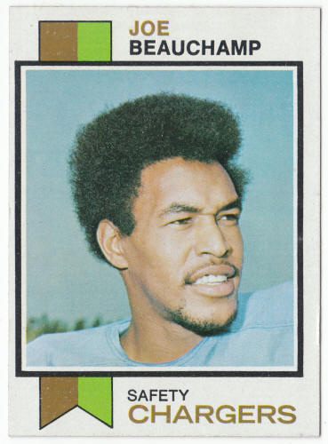 1973 Topps Football #226 Joe Beauchamp UER Rookie Card