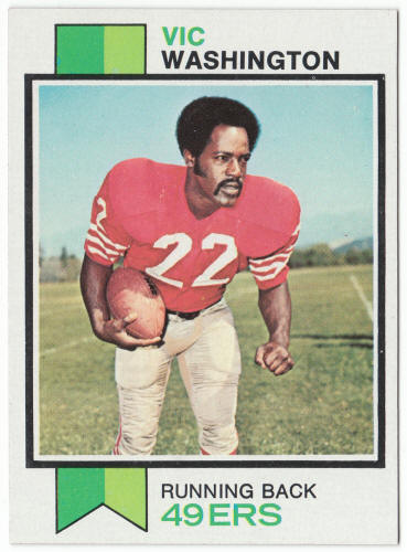 1973 Topps Football #238 Vic Washington