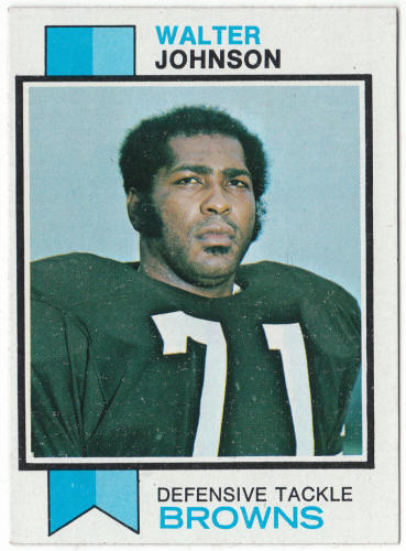 1973 Topps Football #255 Walter Johnson