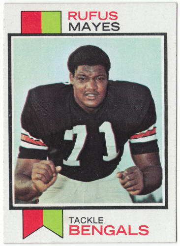 1973 Topps Football #268 Rufus Mayes Rookie Card