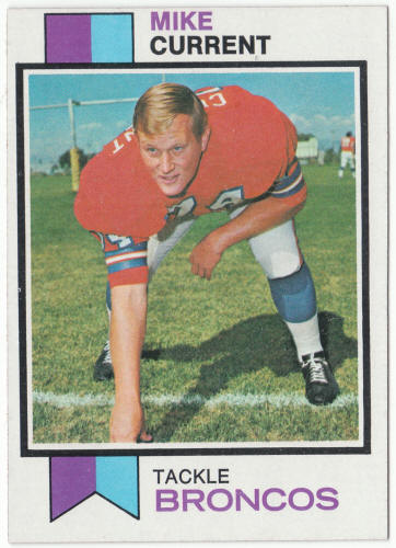 1973 Topps Football #27 Mike Current