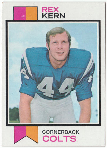 1973 Topps Football #28 Rex Kern Rookie Card
