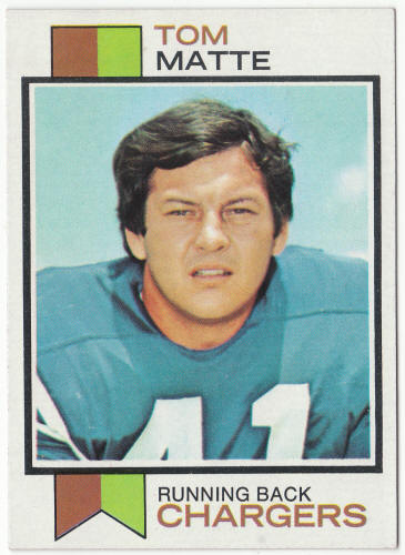 1973 Topps Football #338 Tom Matte