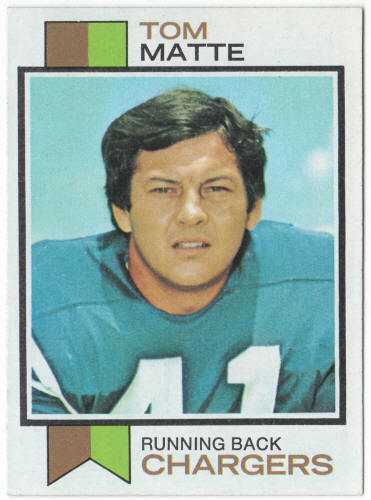 1973 Topps Football #338 Tom Matte