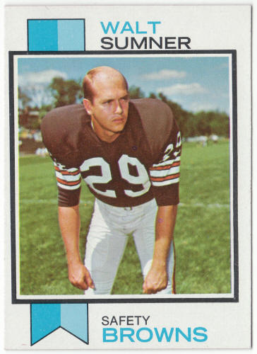 1973 Topps Football #348 Walt Sumner Rookie Card