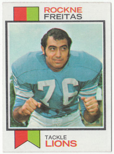 1973 Topps Football #351 Rockne Freitas
