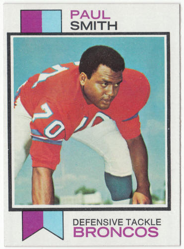 1973 Topps Football #361 Paul Smith Rookie Card