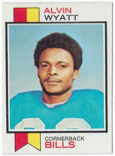 1973 Topps Football #362 Alvin Wyatt Rookie Card