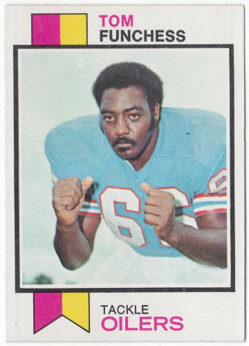 1973 Topps Football #376 Tom Funchess Rookie Card
