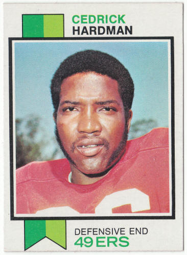 1973 Topps Football #412 Cedrick Hardman