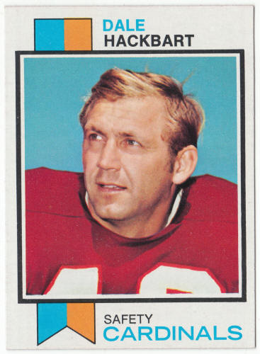 1973 Topps Football #428 Dale Hackbart