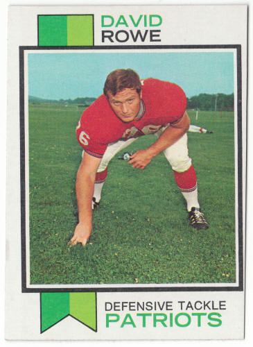 1973 Topps Football #436 Dave Rowe