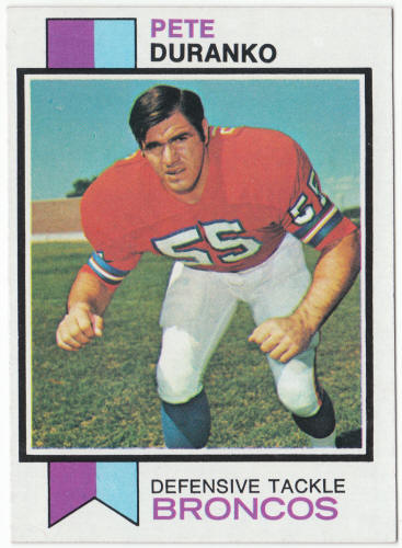 1973 Topps Football #466 Pete Duranko