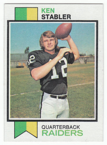 1973 Topps Ken Stabler Rookie Card #487 Ex/M front