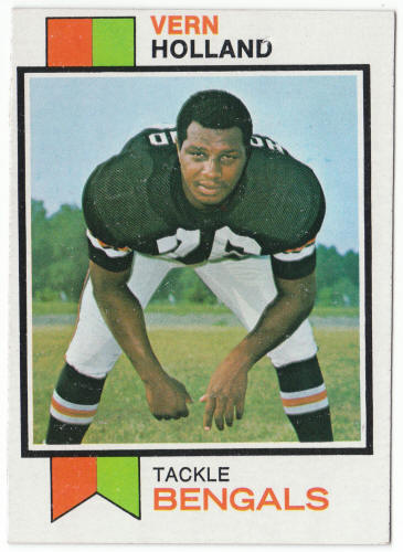 1973 Topps Football #62 Vern Holland Rookie Card