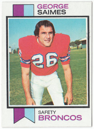 1973 Topps Football #78 George Saimes