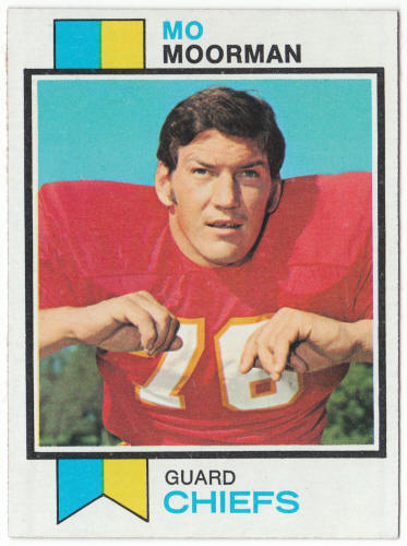 1973 Topps Football #84 Mo Moorman Rookie Card
