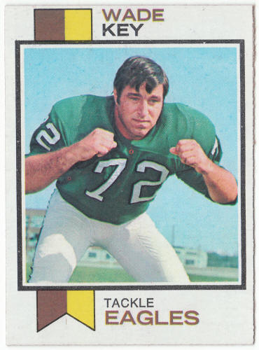 1973 Topps Football #86 Wade Key Rookie Card