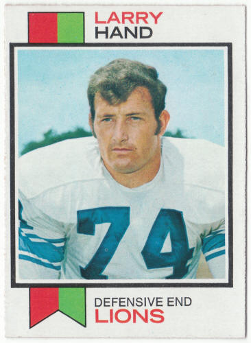 1973 Topps Football #93 Larry Hand