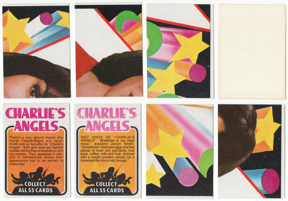 1977 Topps Charlies Angels Series 1 Cards Series 3 Sticker backs