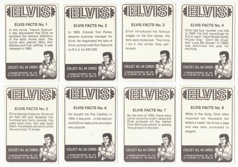 1978 Donruss Elvis Trading Cards