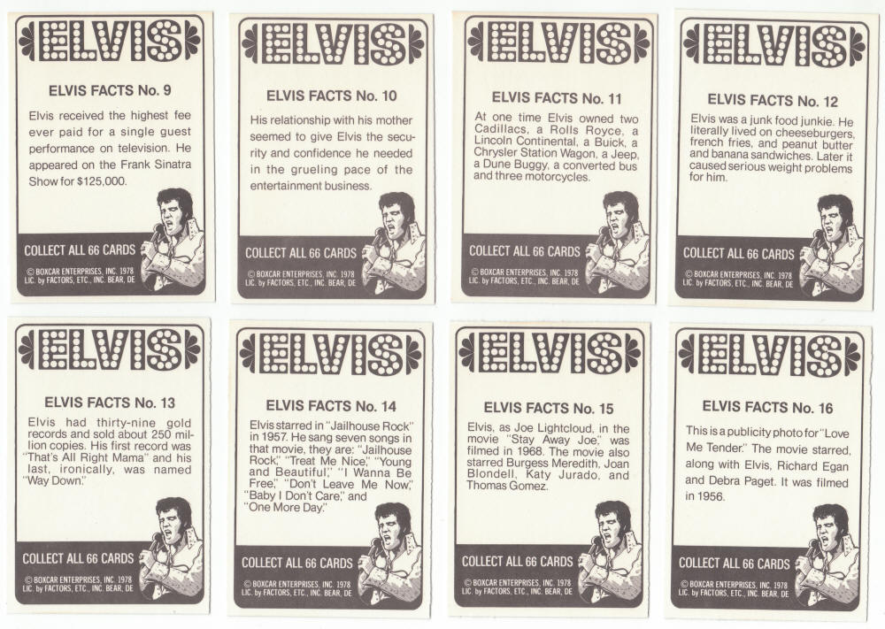 1978 Donruss Elvis Trading Cards