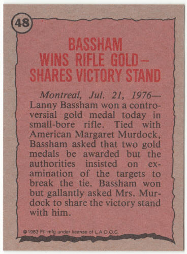 1983 Historys Greatest Olympians #48 Lanny Bassham