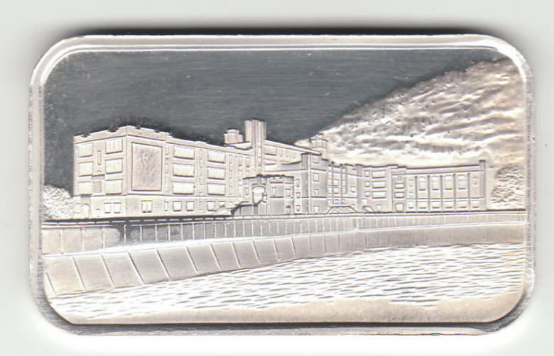 Greater Johnstown High School Silver Proof Ingot front
