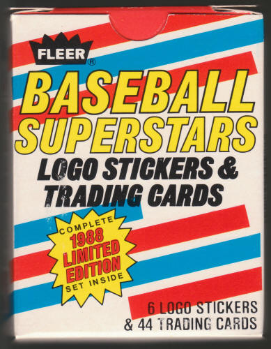 1988 Fleer Baseball Superstars Set box front